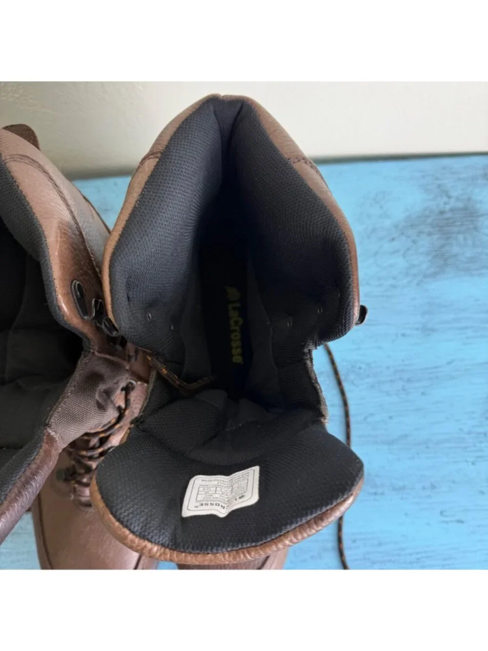 LaCrosse Waterproof Insulated Brown Leather Hiking Boots Mens Size 13
